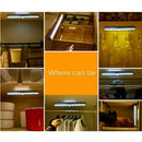 10  LED Motion Sensor Closet Light Wireless Night Cabinet Battery Powered OZ