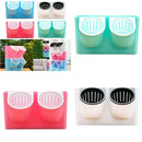 4Pcs Self Water 2-Pocket Stackable Garden Wall Hanging Planter Flower Pots with