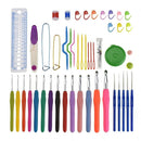 Crochet Hooks Kit with Case, 46X Crochet Hooks Set, Ergonomic Crochet Hooks