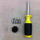 6 In 1 Multi Bit Screwdriver Non Slip Grip Phillips Flat Head Screw Driv GDO