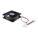 4pieces 12V 3Pin 80mm Mini 8cm Fan Silent Computer Cooler Cooling Fan PC