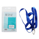 Vertical Clear Plastic ID Badge Card Holder w Neck Strap 2 Pcs H1M9