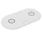 2 Pieces Universal Dual Wireless Charger 5W Ultra-Thin Qi Charging Pad Fast