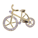 Rhinestone Bicycle Bike Shape Brooch Pin Jewelry Jacket Scarf Collar Bag Del