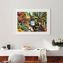 5D DIY Full Round Drill Diamond Painting Relax Pond Cross Stitch Embroidery