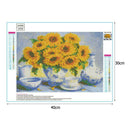 5D DIY Full Drill Diamond Painting Flower Cross Stitch Kit Wall Art (V359)