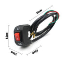 7/8" Universal Motorcycle Motorbike Handlebar Kill On Off Stop Button Switch
