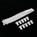 Round Braided Cotton Replacement Wick with Ceramic Holders for Oil Lamps