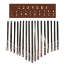 17 Keys Kalimba DIY Parts Key Thumb Piano Bridge Tuning Hammer Kit Accessories