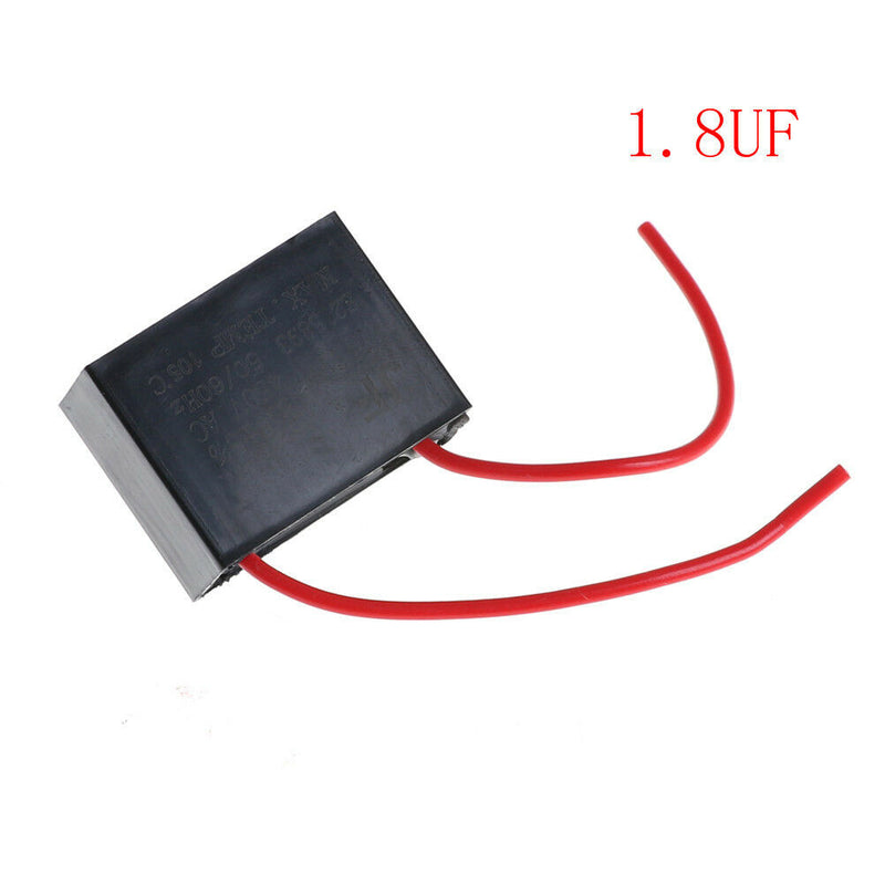 CBB61 Appliance Motor Capacitor 450VAC 50/60Hz 1.8uF Capacitor 2 Lead Jc3 Kw