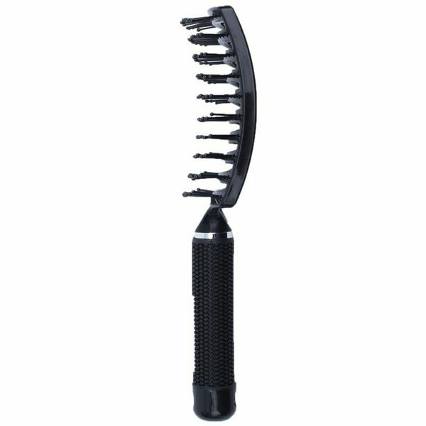 Vented Styling Hair comb Detangling Thick Hair Massage Brush Black B6X7