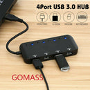 Splitter High Speed 4 Port USB Hub Micro Tablet Laptop Computer Notebook