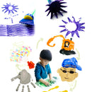 4 Pcs/lot Sponge Painting Brush Flower Stamp Kids DIY Graffiti Drawing Toys MO