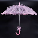 Bride Handmade Flower Girls Battenburg Lace Parasol Wedding Party Sun Umbre I9I4
