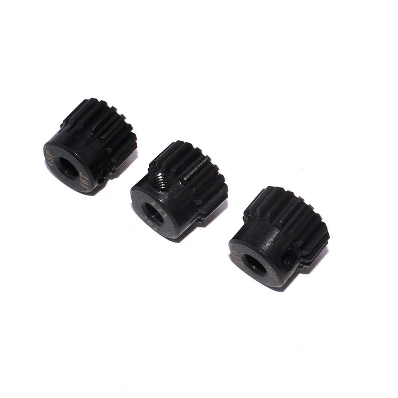 3pcs Gears Motor Gears Without Brush Steel [16T 17T 18T] 48DP RC Car
