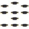 10 Piece RCA Female to Female Coupler Socket Audio Adapter Extender
