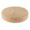 2Pcs 12 inch Rustic Floor Cushion Straw Pouf Seat Meditation Ottoman Home Decor,