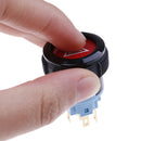 22mm red led emergency warning flash light push button self-locking switch OZ