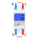 5-32A 230V 50Hz Digital Rail Single Phase Wattmeter Power Consumption Watt M A