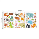 Animals Wall Stickers for Kids Nursery Rooms Monkey Elephant Horse Wall  3C