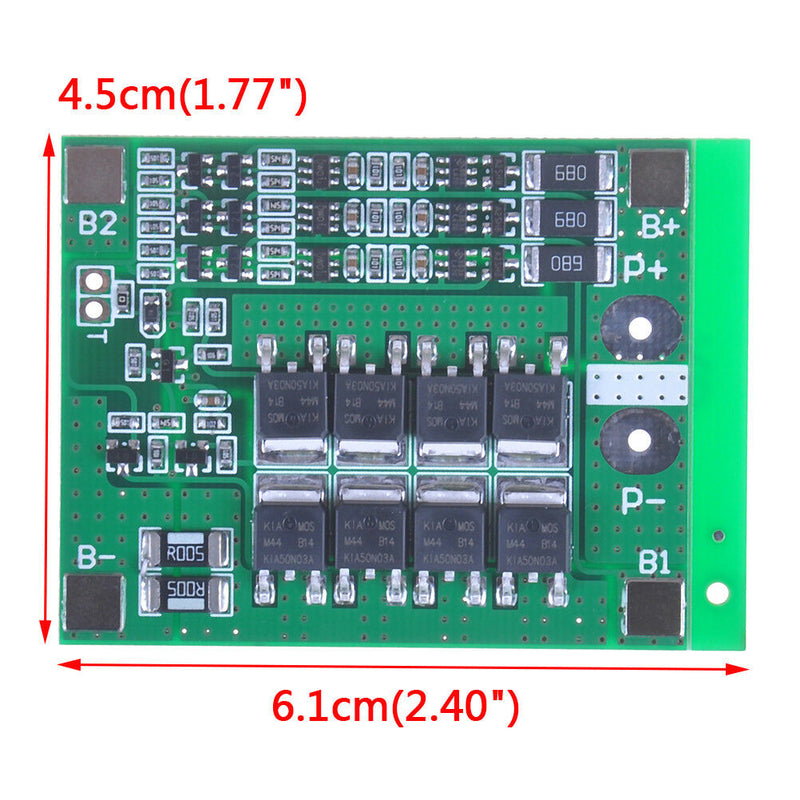 3S 25A protection PCB board W/balance BMS for 18650 Li-ion lithium battery c Ew