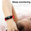 M4 0.96 inch IPS Touch Smart Bracelet Heart Rate Fitness Tracker (Red) A