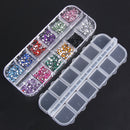 3600pcs Nail Art Rhinestones Decoration 1.5mm Round Glitters With Hard Case