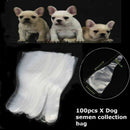 100pcs Canine Semen Collection Bag Sleeves Dog Artificial Insemination Shea