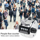 4 Digit Number Manual Mini Tally Counter Mechanical Clicker (Plastic Knob) A