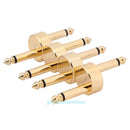 4 x 1/4" Guitar Pedal Convert Connector Jack to Jack Crank Pedal Convert Coupler
