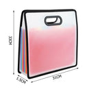 12 Pockets Expanding Files Folder Accordion Portable A4 File Organizer