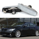 1 Pair Fender Side Marker Turn Signal Light for 5 Series E39 E60 (White)