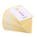 Weather Flash Cards Set - Educational Picture & Letter Cognition Card Pack