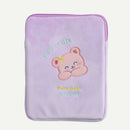 11 inch Laptop Bag Cute Bear Pouch Case for iPad Protective Cover (Purple)