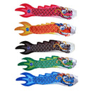 2Pcs Chinese Dragon Flag Outdoor Windsock Carp Streamer Hanging Decor for Garden