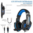 G9000 Gaming Headset Wired 40mm Driver Over Ear Headphones Earbuds+LED Light+Mic