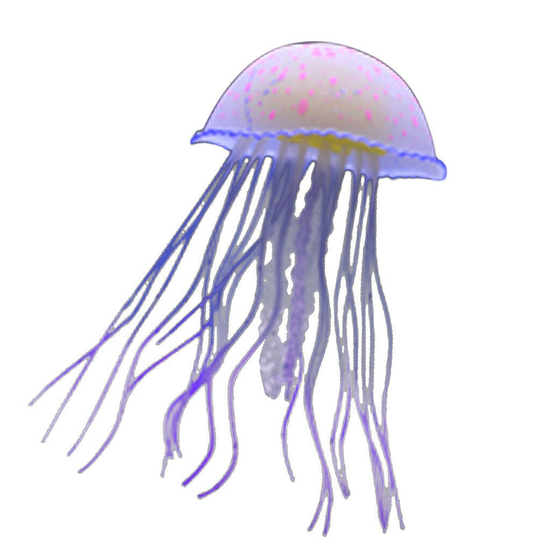 2x Aquarium Decoration Fish Tank Ornament Artificial Fish Jellyfish Marine