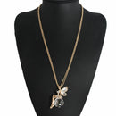 Elegant Girl Crystal Fairy Angel Wing Pendant Long Chain Sweater Necklace Gift