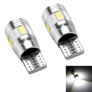 10 X Error Free White 5630 Projector Lens T10 6SMD LED Bulbs W5W 194 168 ^