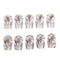 Pack Of 10 Pieces 1/4 '' 90 Degree Angle Plugs Mono Style