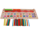 Early Learning Eductional Toys Montessori Wooden Math Number Teaching Board