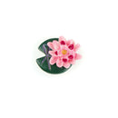 4x Fish lotus Leaves Miniatures For Fairy Garden Gnomes Moss TerrariumsDecorhtJR