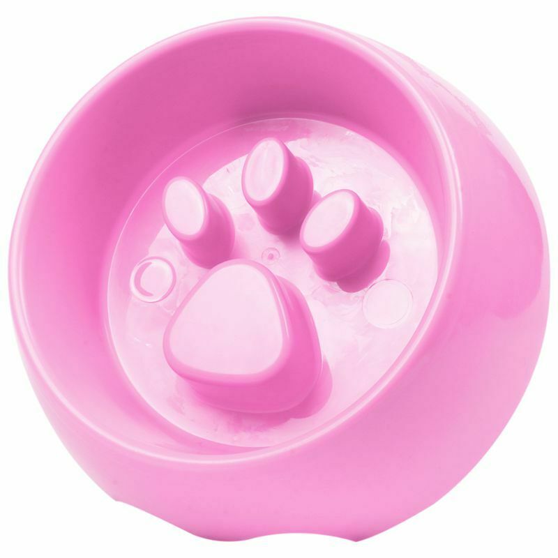 Pet Dog Cat Slow Feeder Water Bowl Puppy Anti Slip Choke Gulp Feed Bloat Di