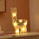 Wall Light Kids Night Lamp Desktop Night Lamp Bedroom Decor White Llama