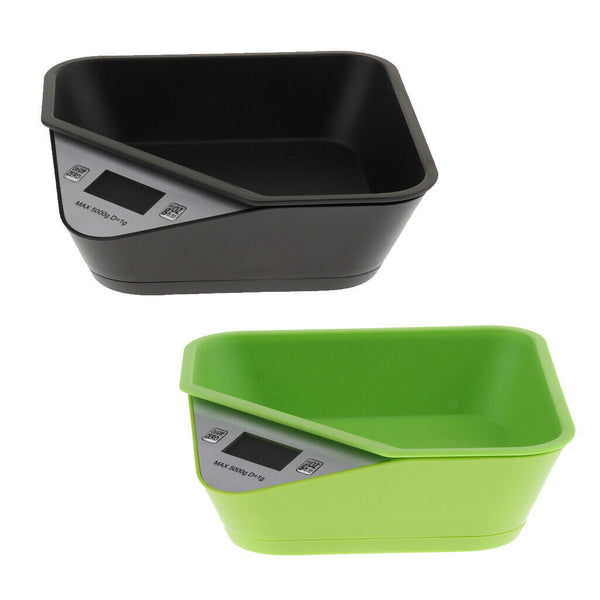 2 Pcs Design Range 5000g Minimum 1g Small Pet Baby Cat Dog Scale Free Bowl for