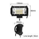 120W 24 LED Work Light Bar Flood Beam Pods Driving Off-Road Tractor 4WD