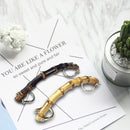 4 Pack Purse Clasp Frame 5.91 inch Bamboo DIY Bag Craft Purse Making Handle A
