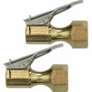 Opened Type Flow Straight Lock-On Air Chuck with Clip for Tire Inflator Top