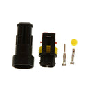 5 Sets Waterproof Electrical Connector Seal 1.5mm Terminal 2 Pins Car Kit