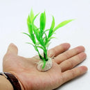 10pcs Artificial Aquatic Plant Plastic Grass   Tank Aquarium Decor-Green